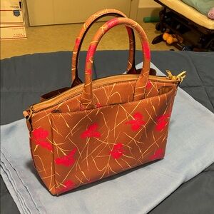 A New Day Floral Taupe Handbag